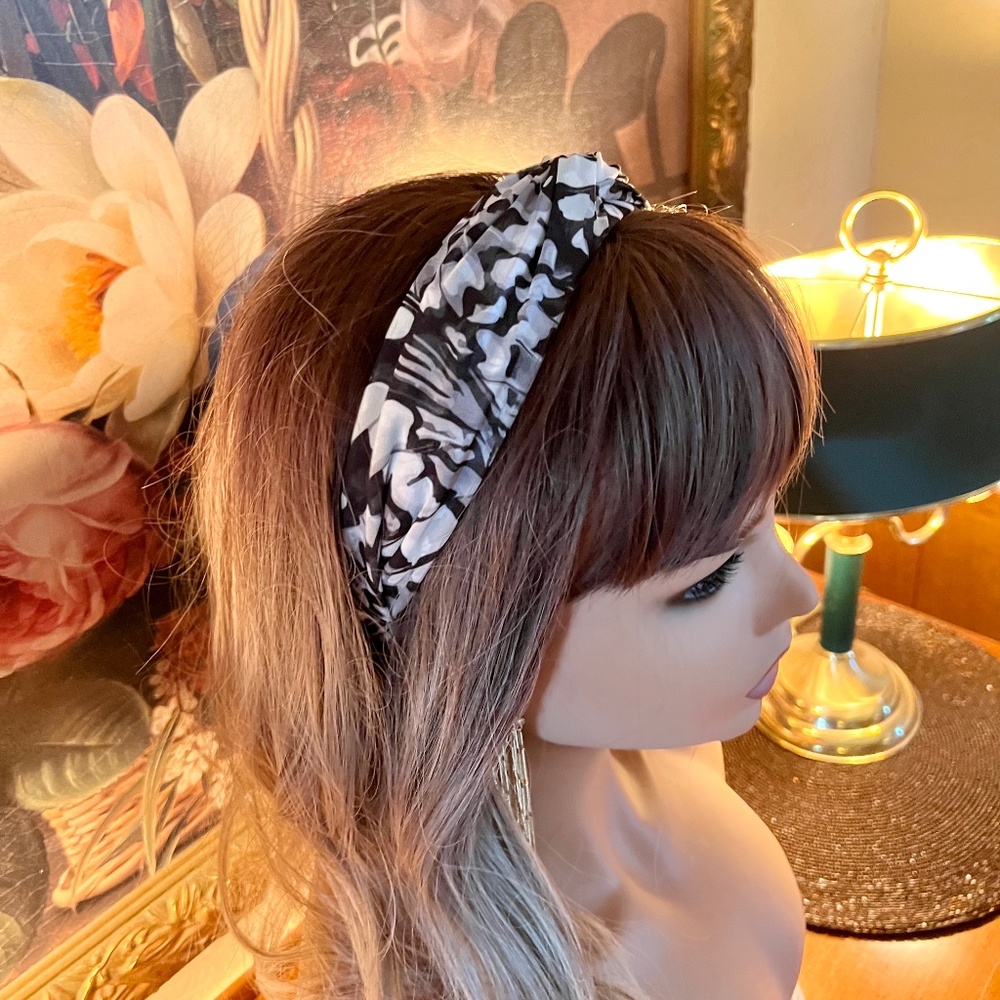 Animal Print Top-Knot Headband